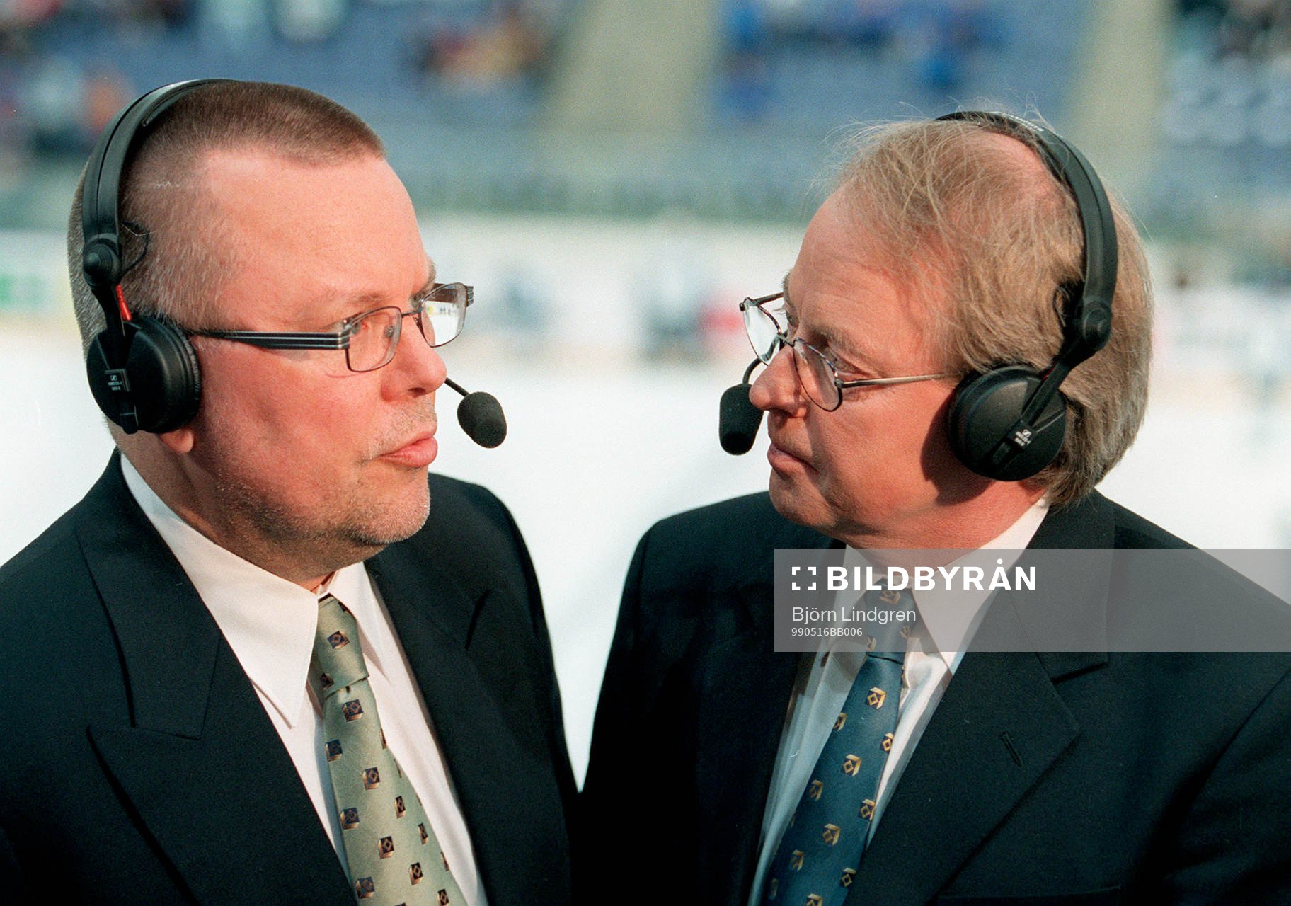 Leif Boork och Lasse Kinch, kommentatorer