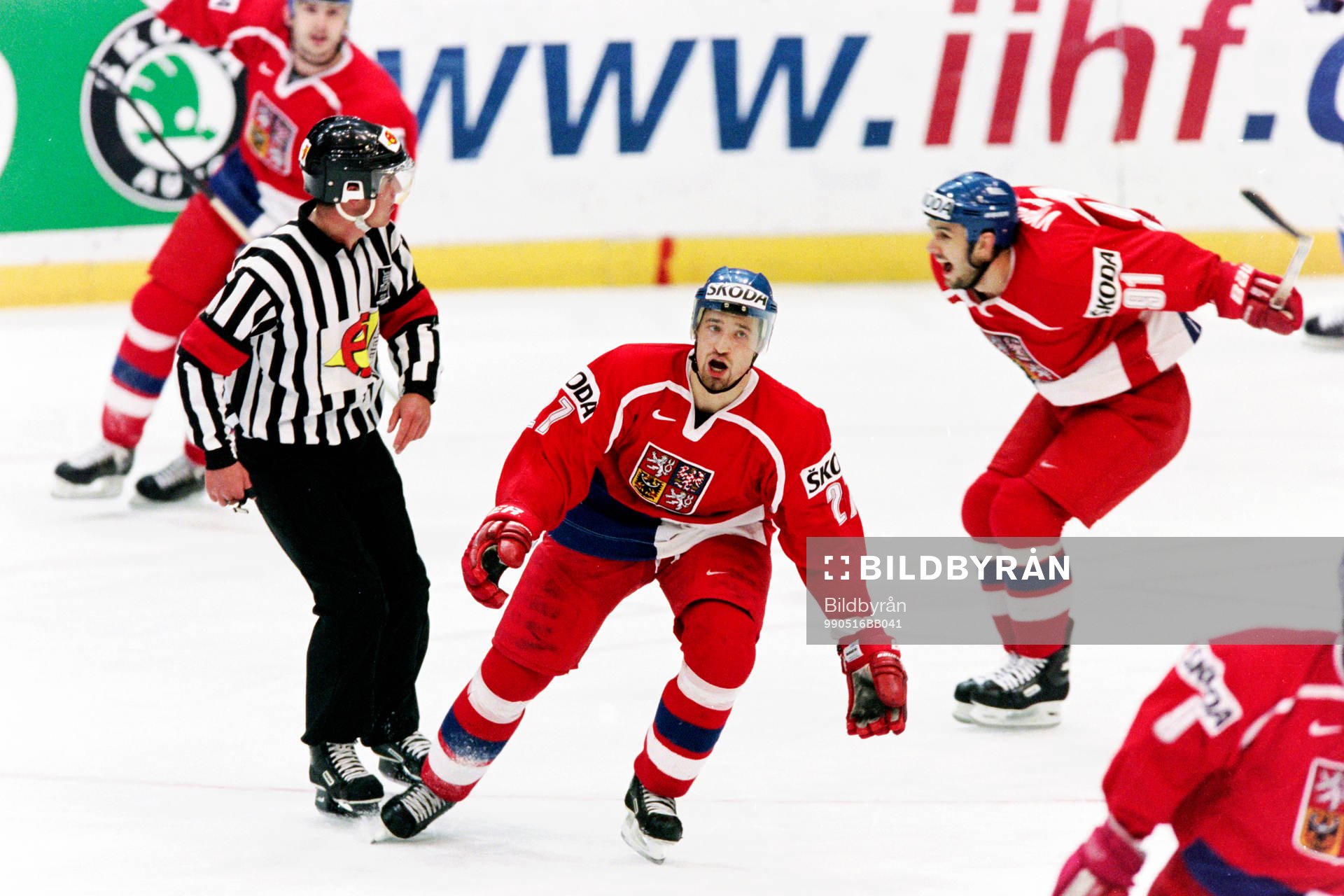 Ishockey, VM, Final 2, Tjeckien - Finland, 1-4, 1-0 i