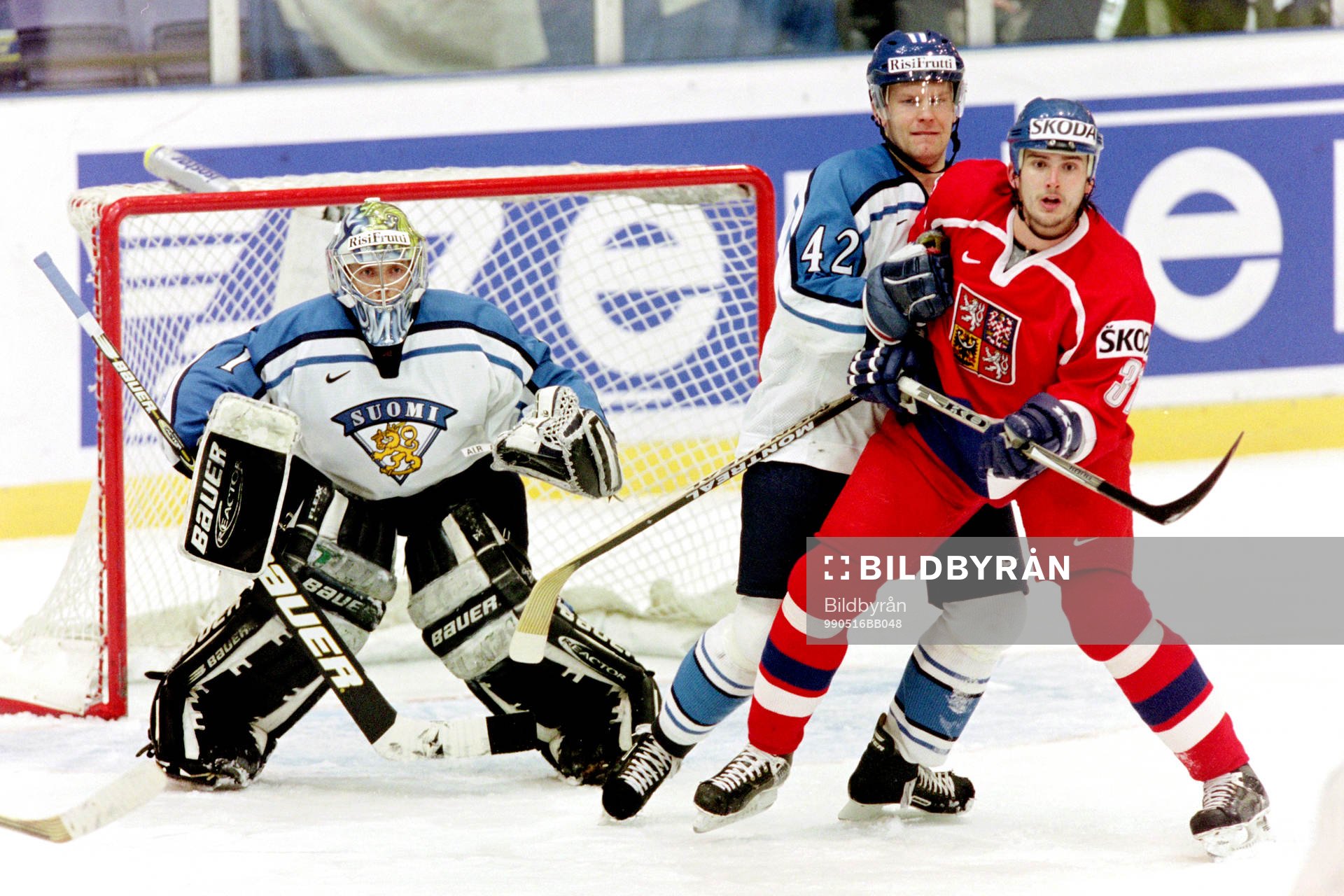 Ishockey, VM, Final 2, Tjeckien - Finland, 1-4, 1-0 i