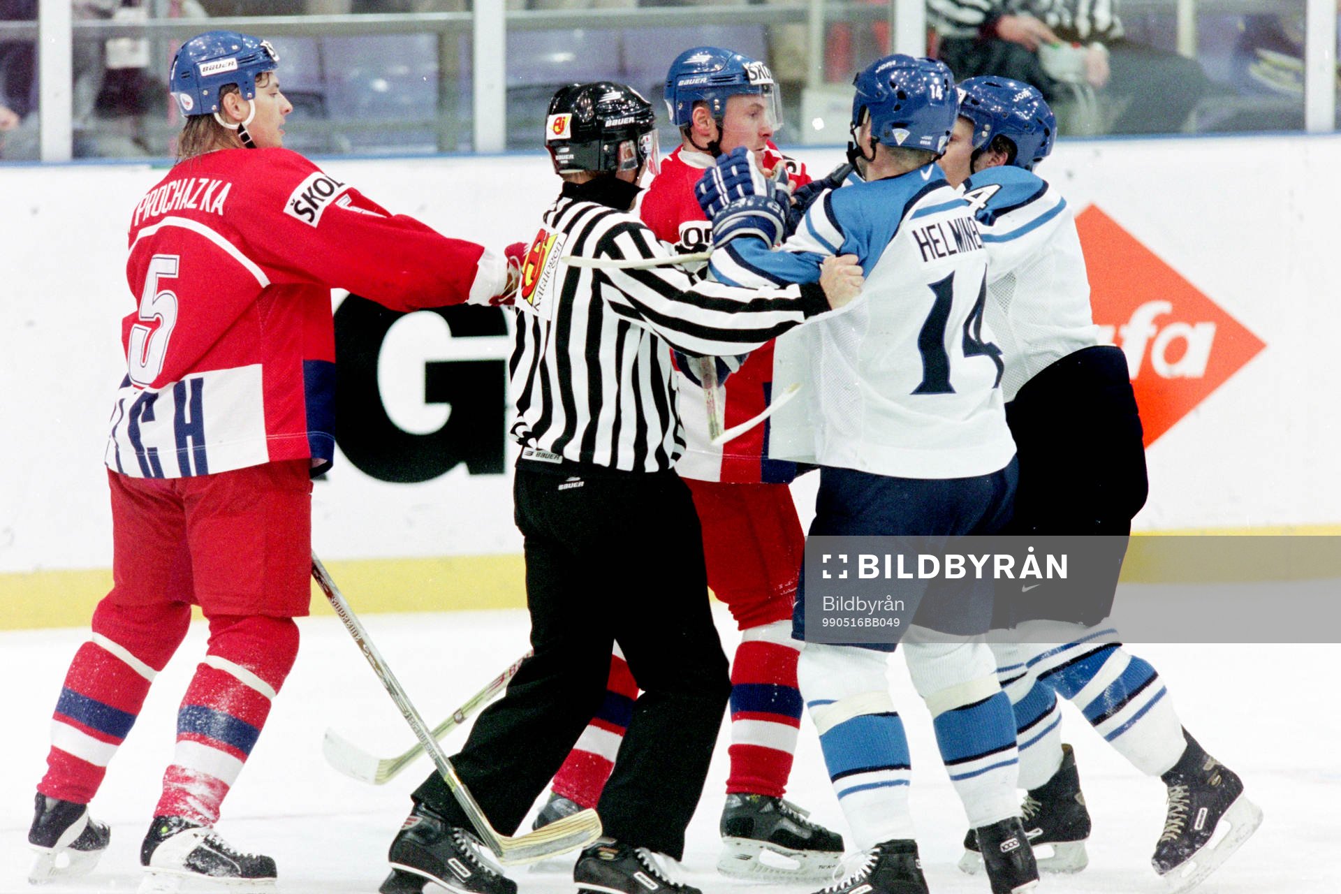Ishockey, VM, Final 2, Tjeckien - Finland, 1-4, 1-0 i