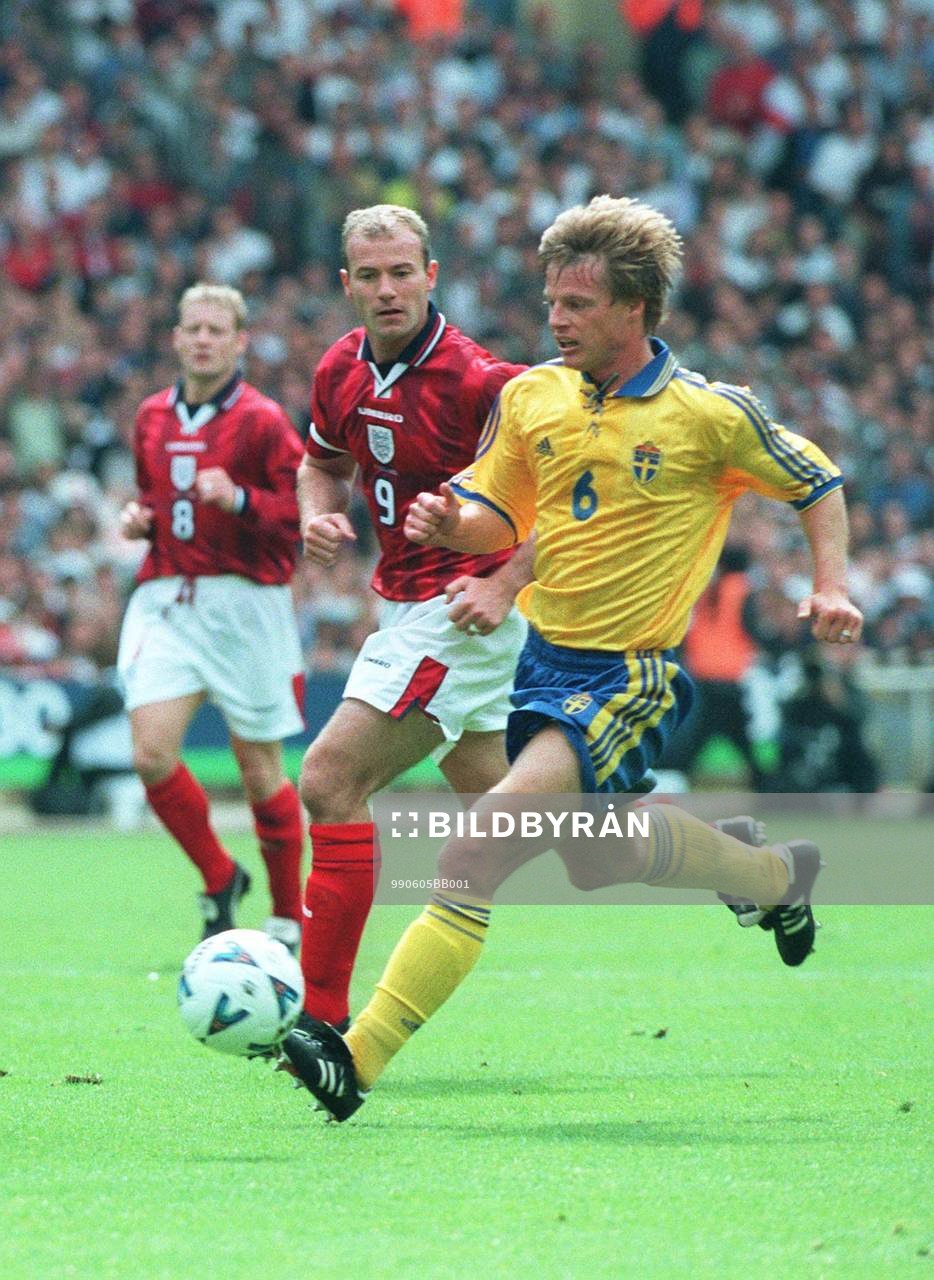 Alan Shearer och Stefan Schwarz