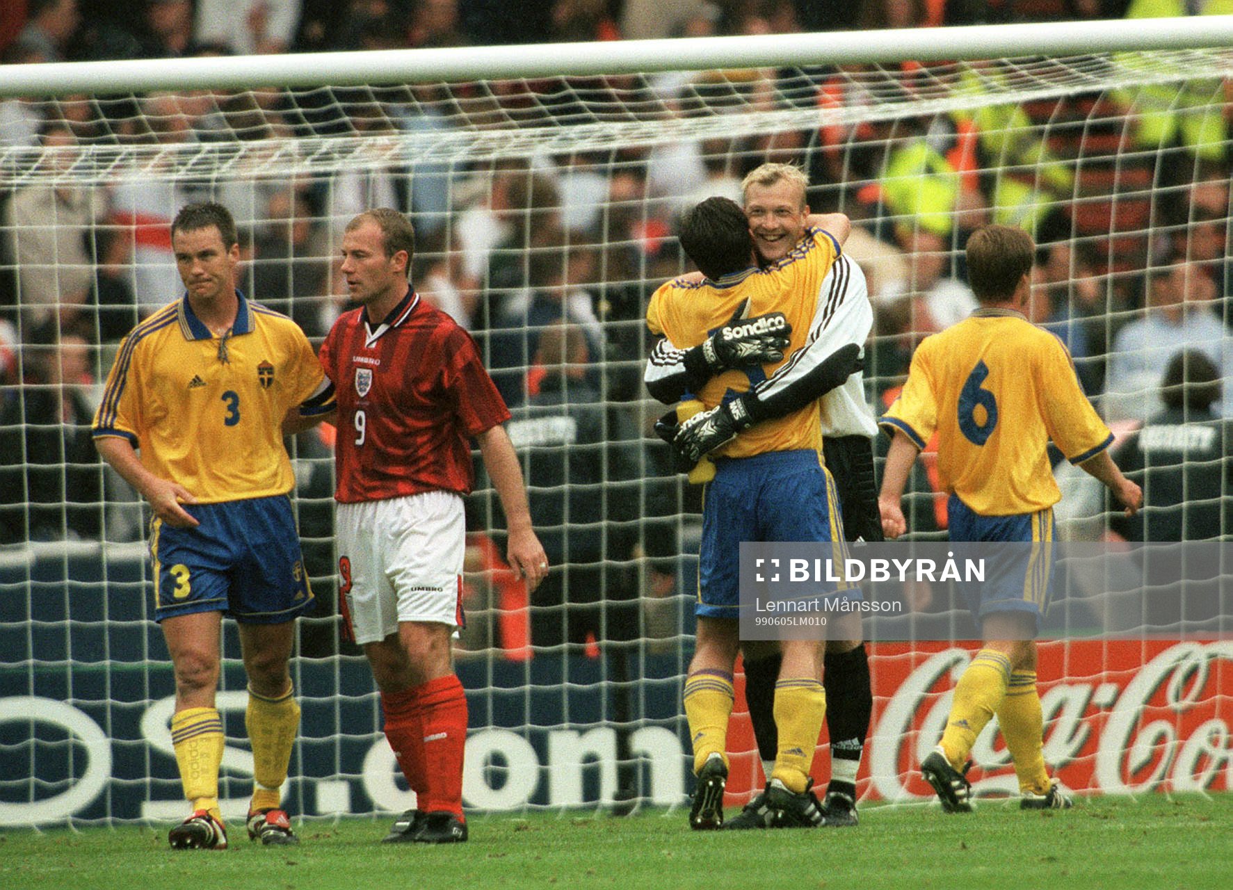 Patrik Andersson, Alan Shearer, Pontus Kåmark och Magnus