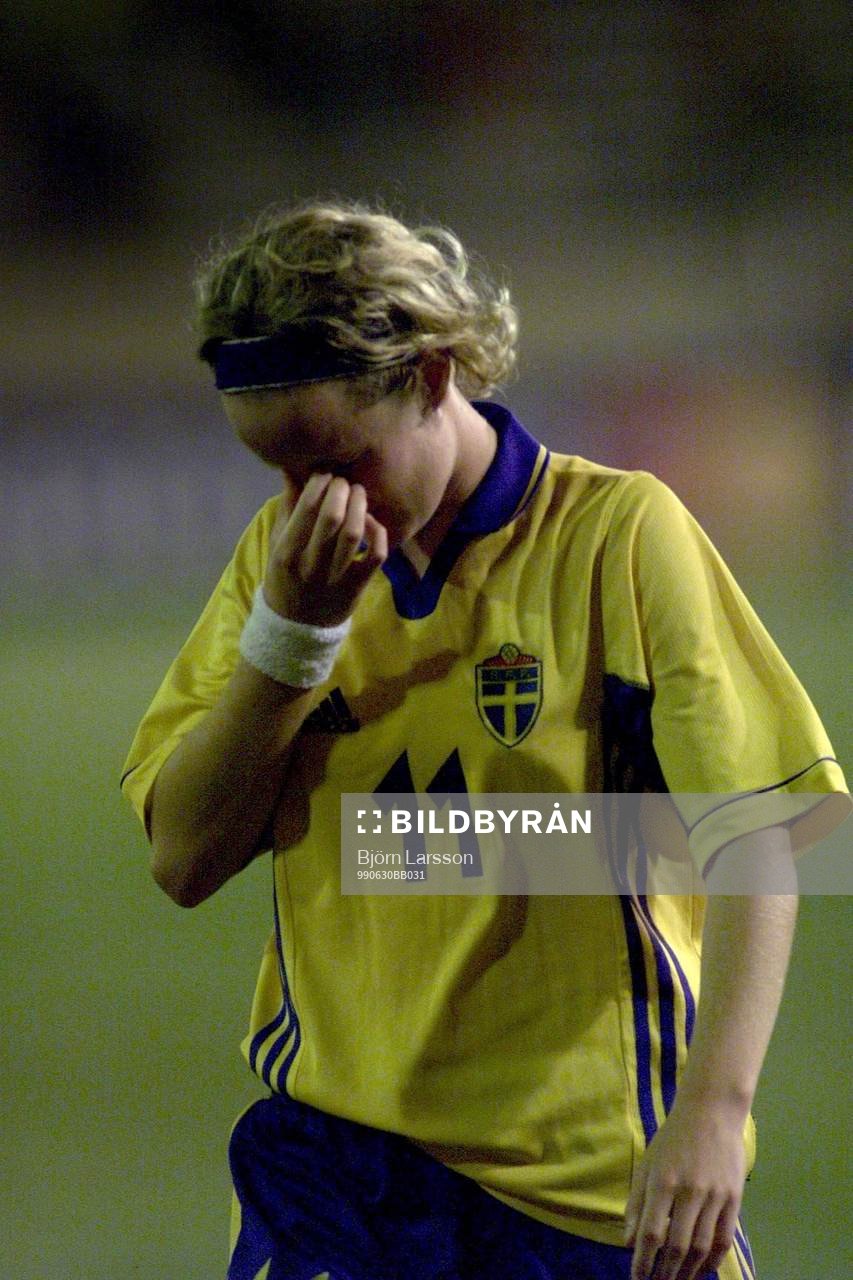 Fotbolls-VM damer, USA. Sverige-Norge i kvartsfinal, 1-3.