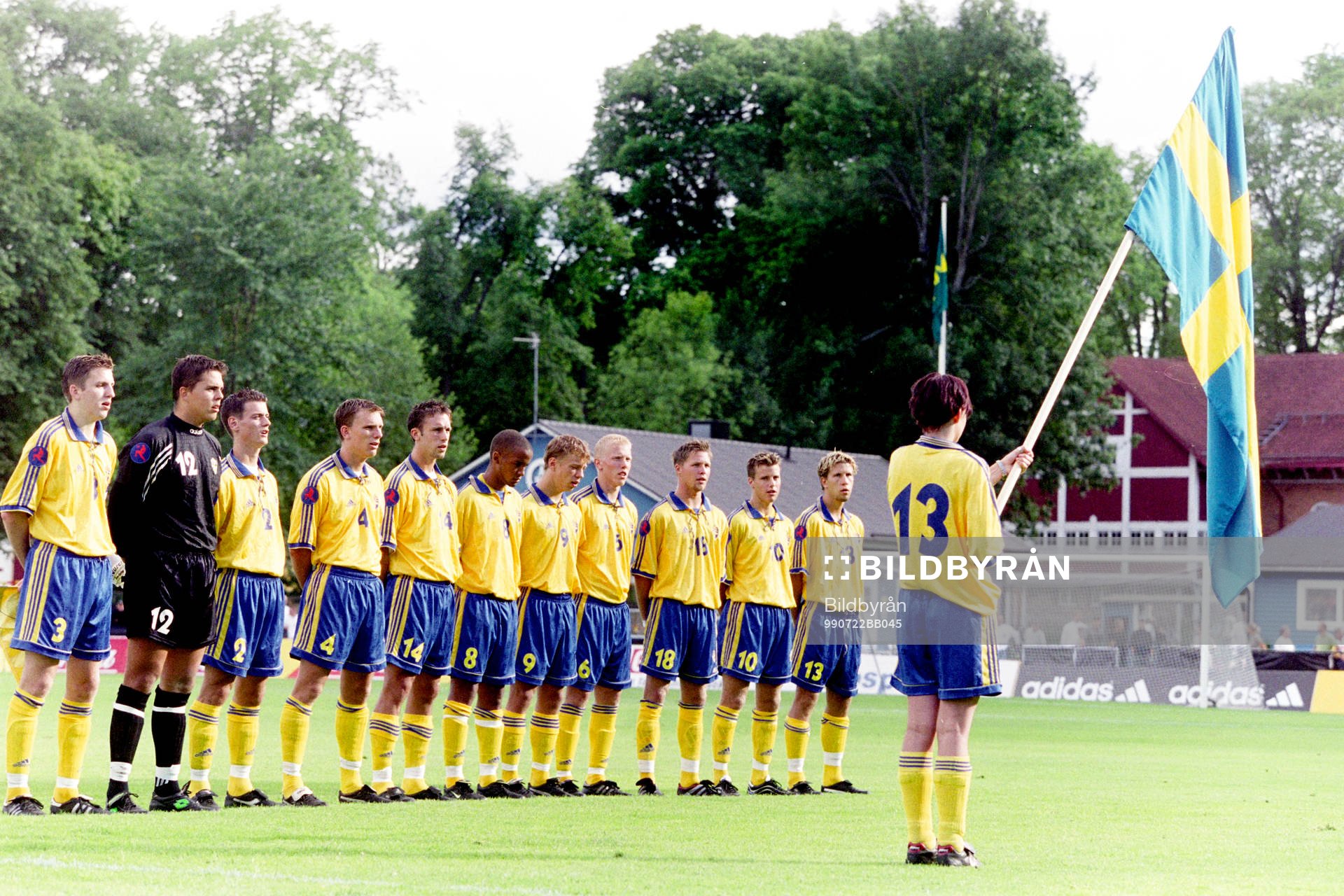 Sveriges startelva fr. v Nils-Eric Johanson, Denis