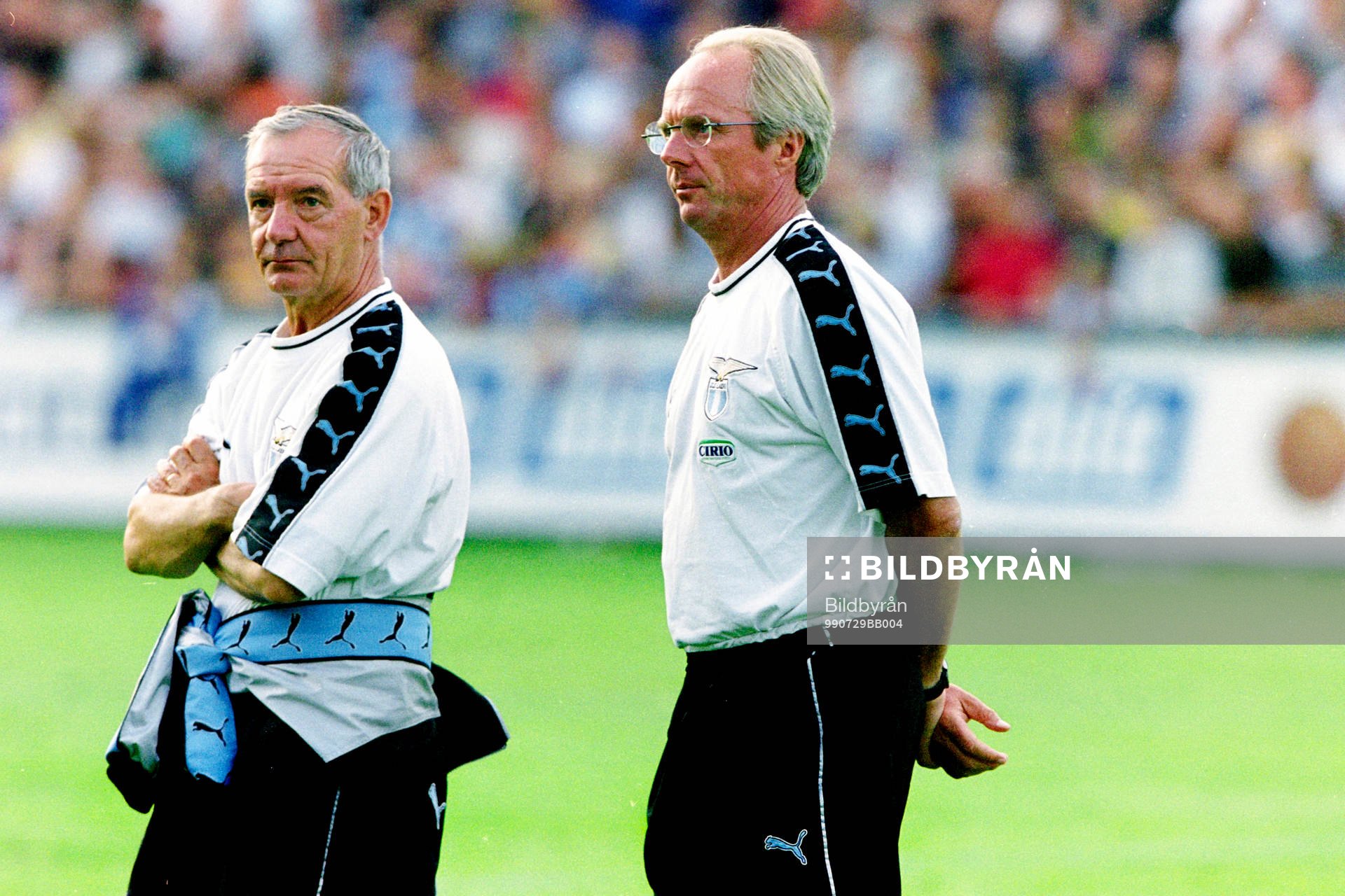 Tord Grip. assisterande tränare och Sven-Göran Eriksson,