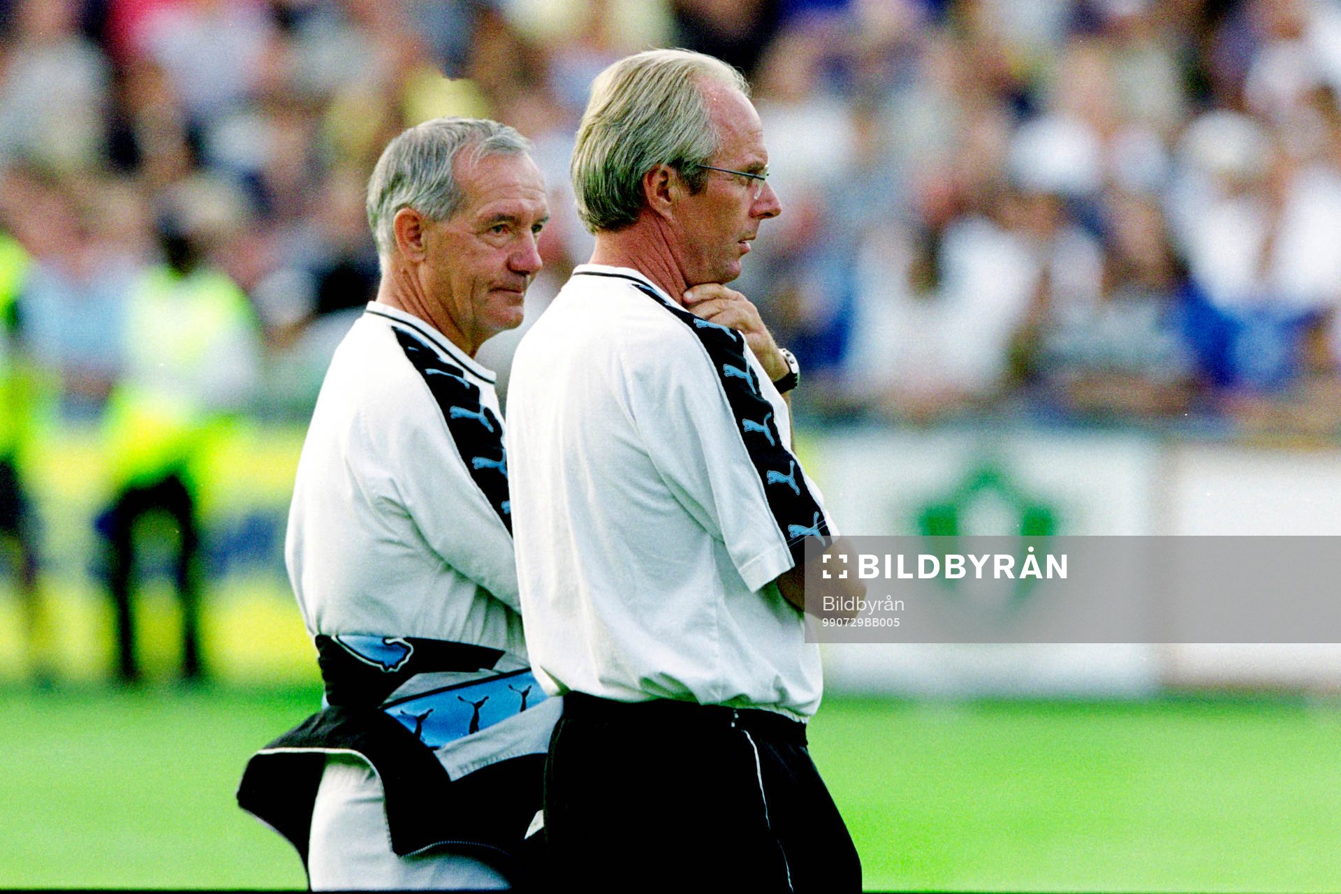 Tord Grip. assisterande tränare och Sven-Göran Eriksson,