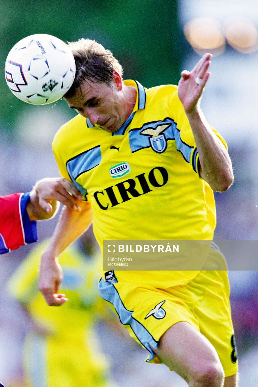 Fotboll, Vänskapsmatch, Helsingborg - Lazio: Alen Boksic, Lazio. 