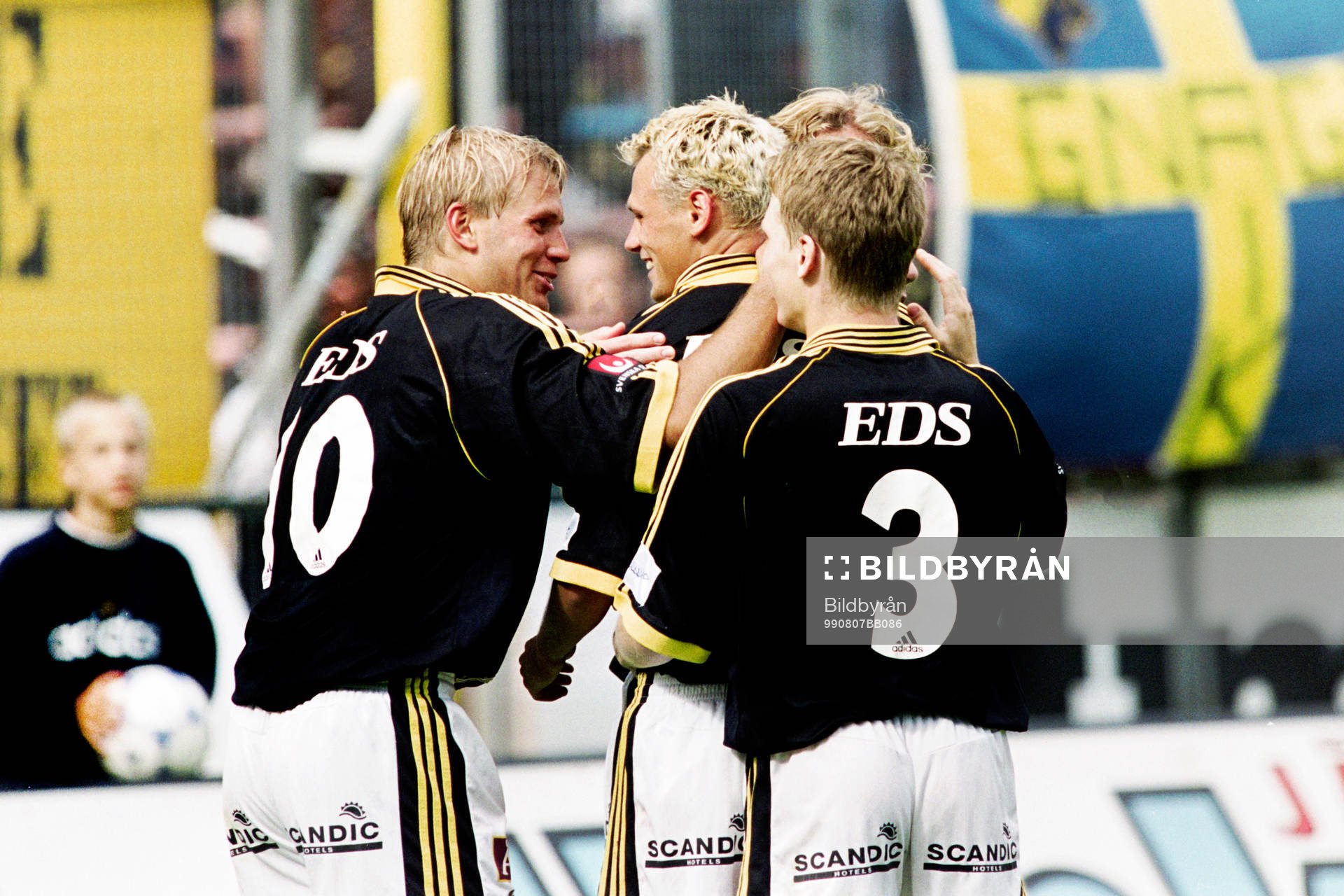Martin Åslund och Daniel Hoch, AIK jublar