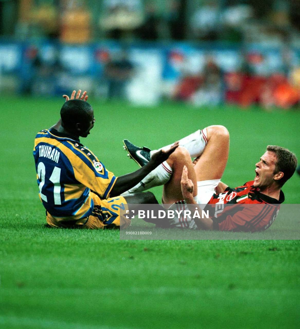 Lilian Thuram och Oliver Bierhoff
