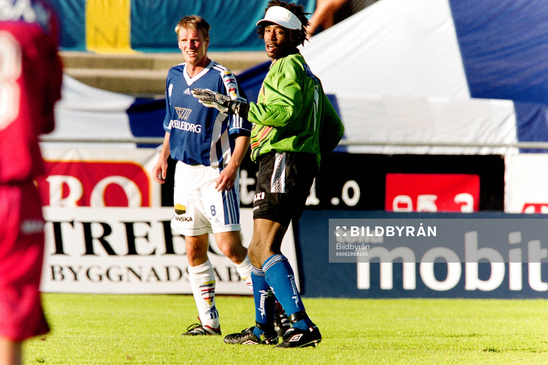 Patrik Olsson, Trelleborg och Eddie Gustafsson, målvakt i
