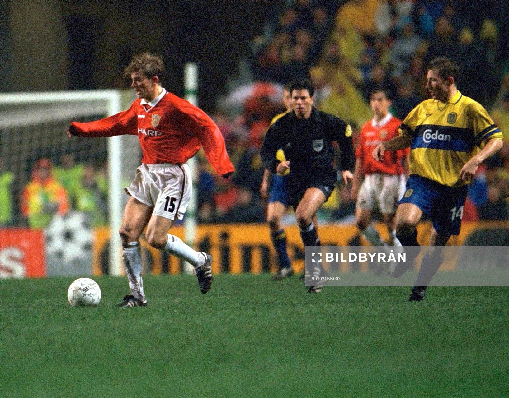 Jesper Blomqvist, Manchester United och Sören Colding,