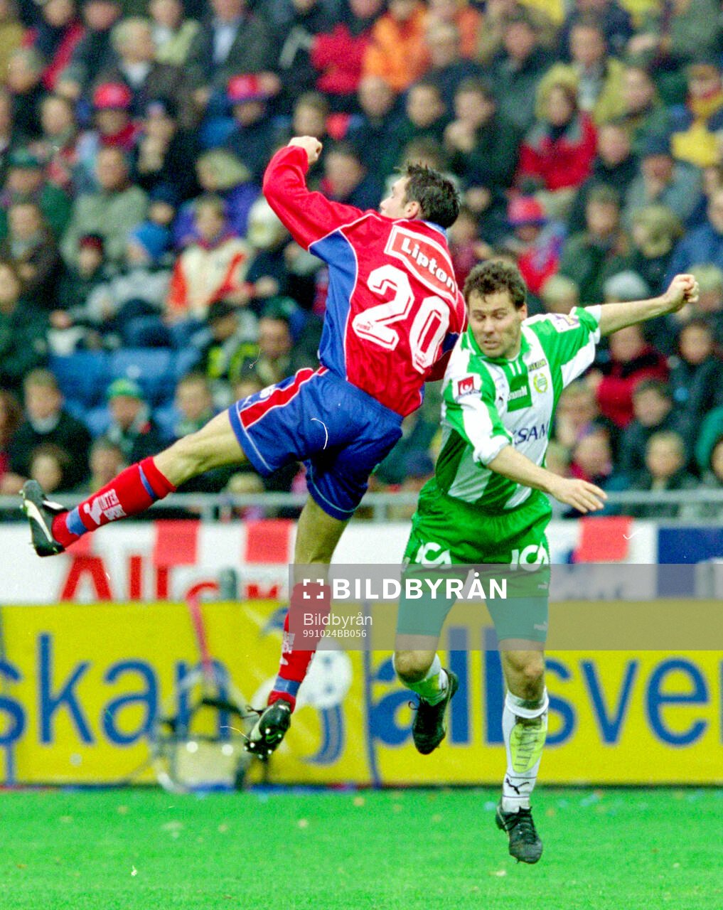 Helsingborgs Rade Prica mot Hammarbys Hans Eskilsson