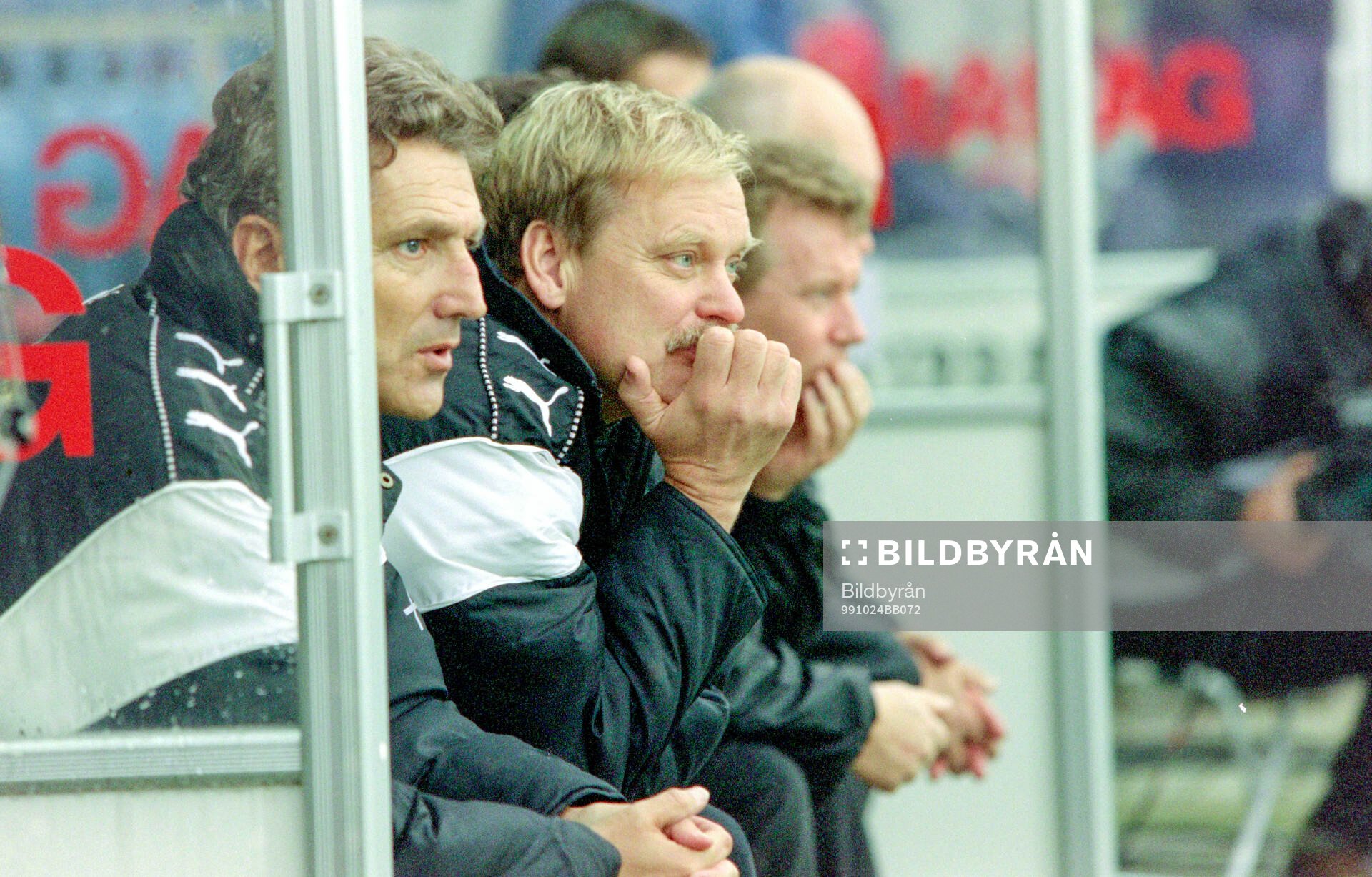 Hammarbys tränare Sören Cratz och Ronnie Hellström