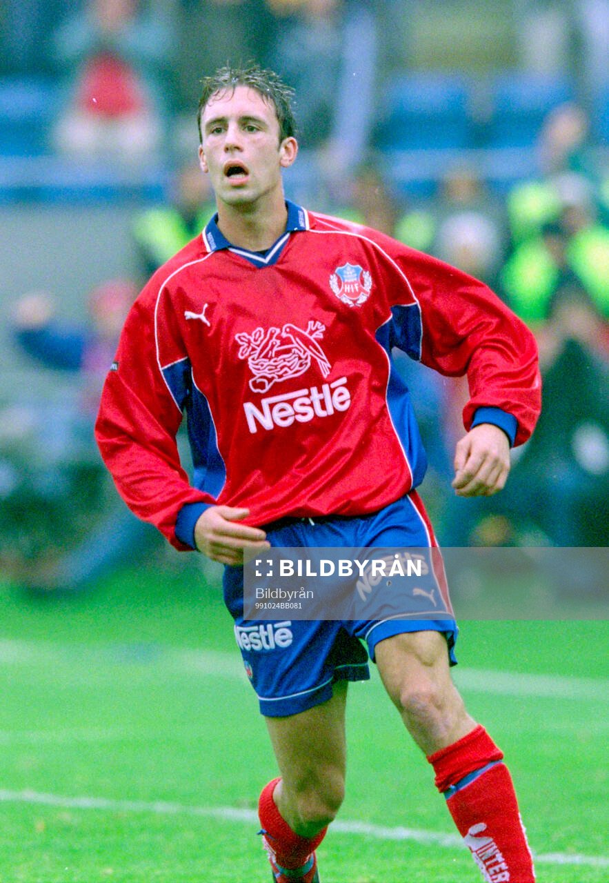 Fotboll, Allsvenskan 1999, Helsingborg - Hammarby 2-0: Helsingborgs Rade Prica.