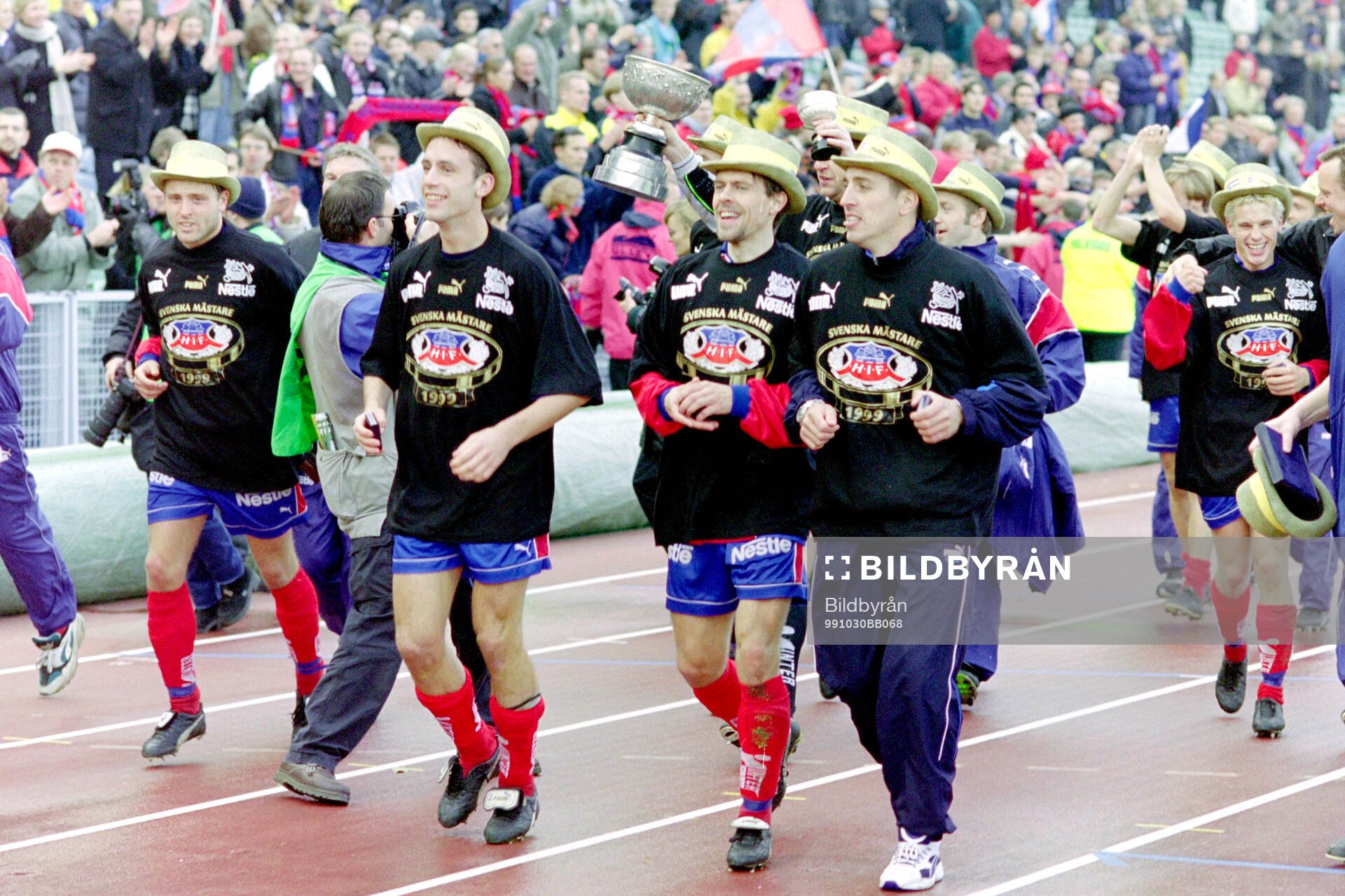 Spelare i Helsingborg jublar