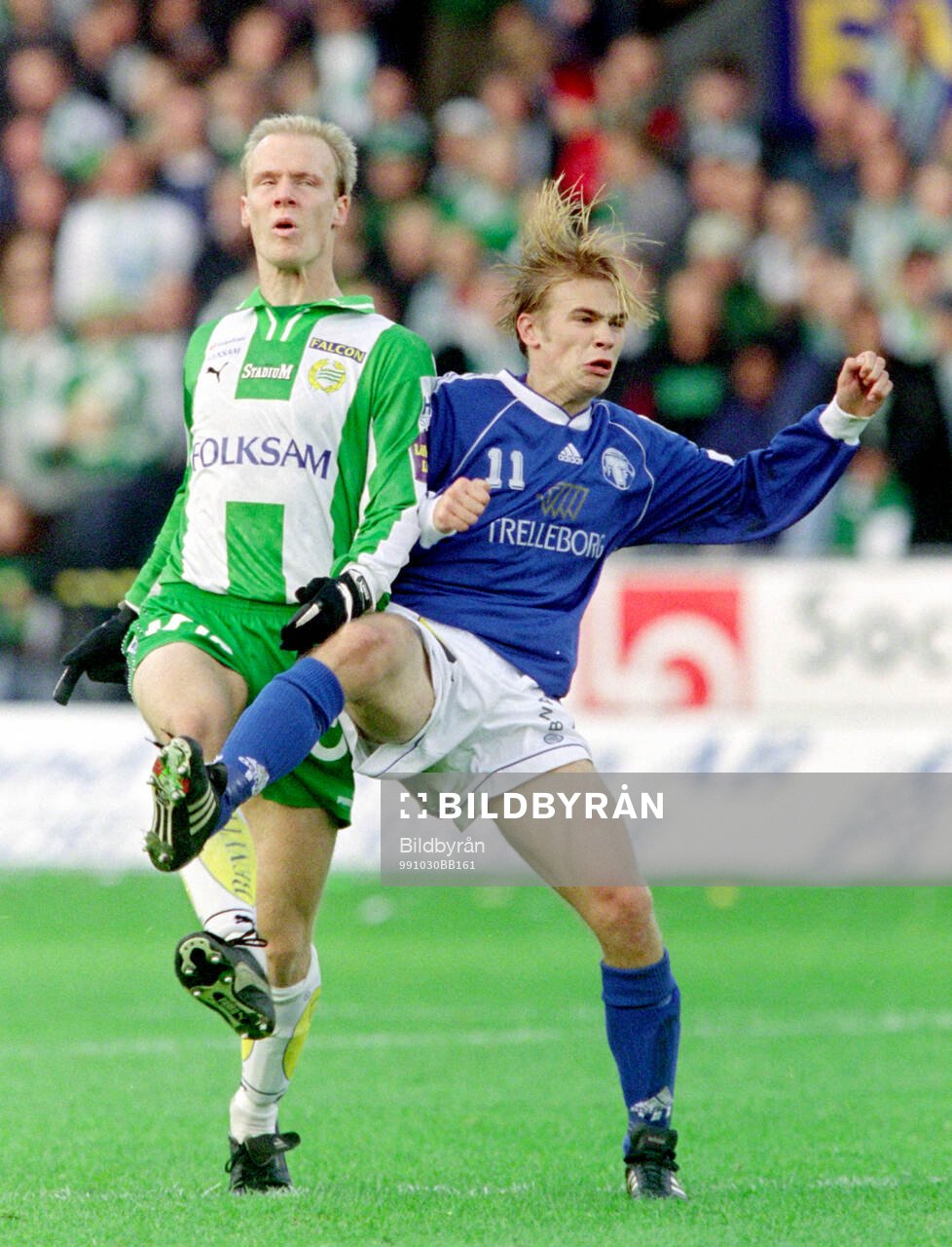Hammarbys Mikael Andersson mot Trelleborgs Martin Andersson