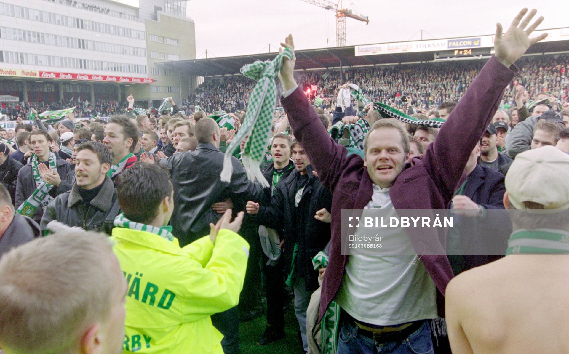 Hammarbys fans jublar