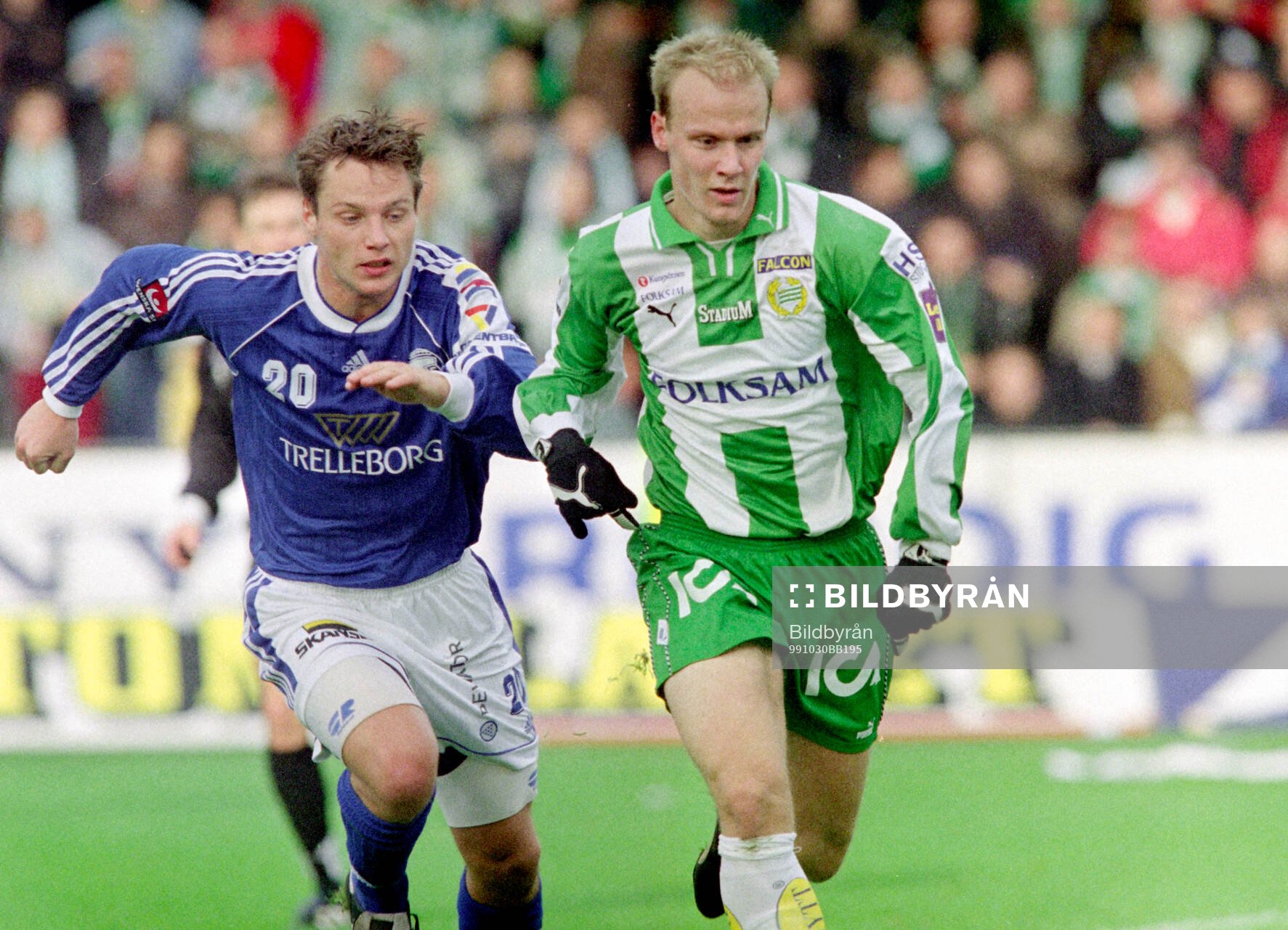 Hammarbys Mikael Andersson mot Trelleborgs Jörgen Svensson