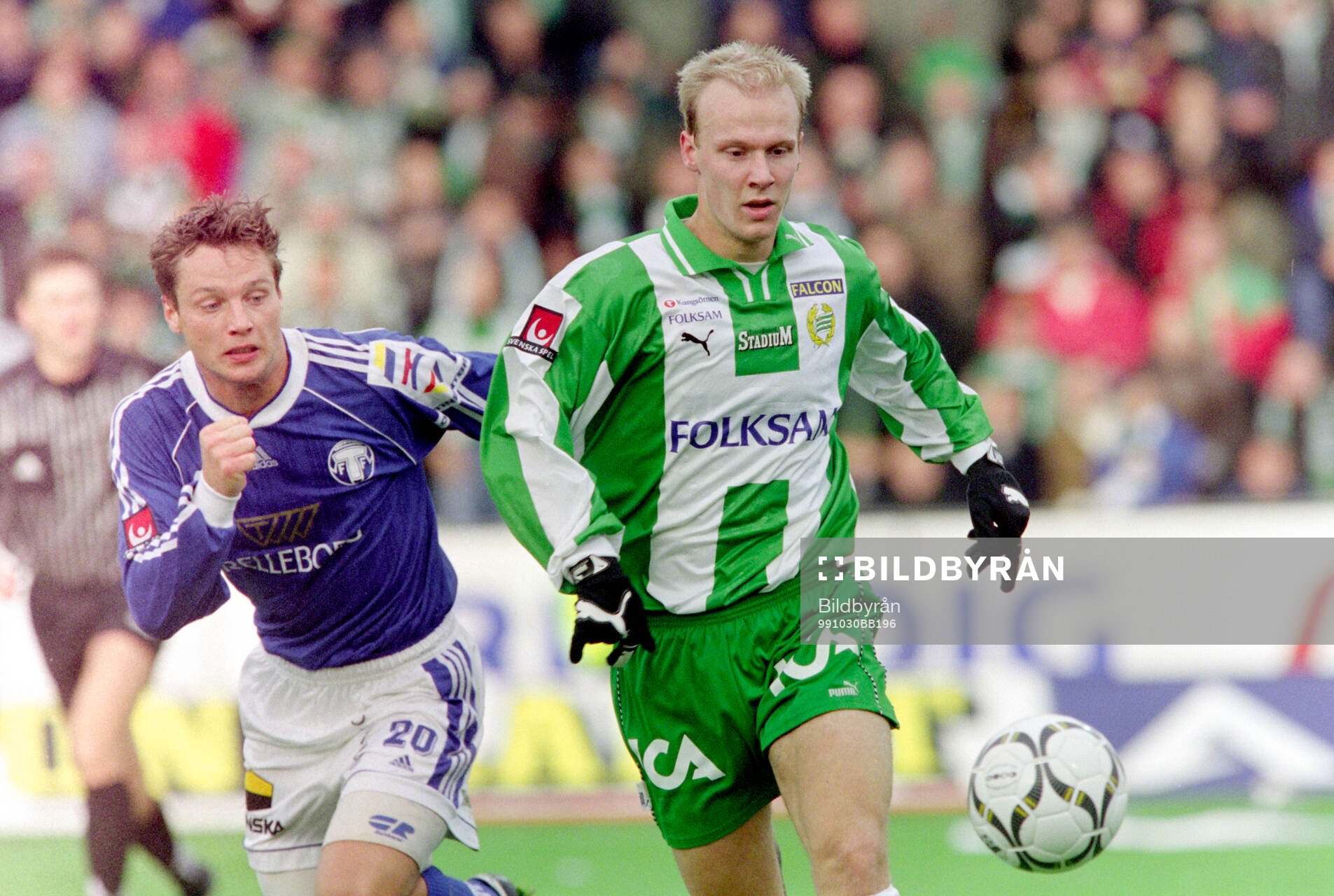 Hammarbys Mikael Andersson mot Trelleborgs Jörgen Svensson