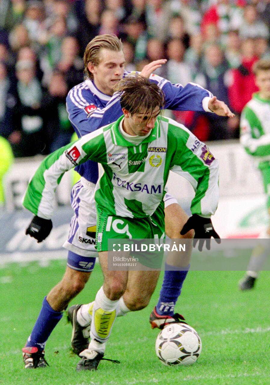 Hammarbys Kennedy Bakircioglu mot Trelleborgs Markus Persson