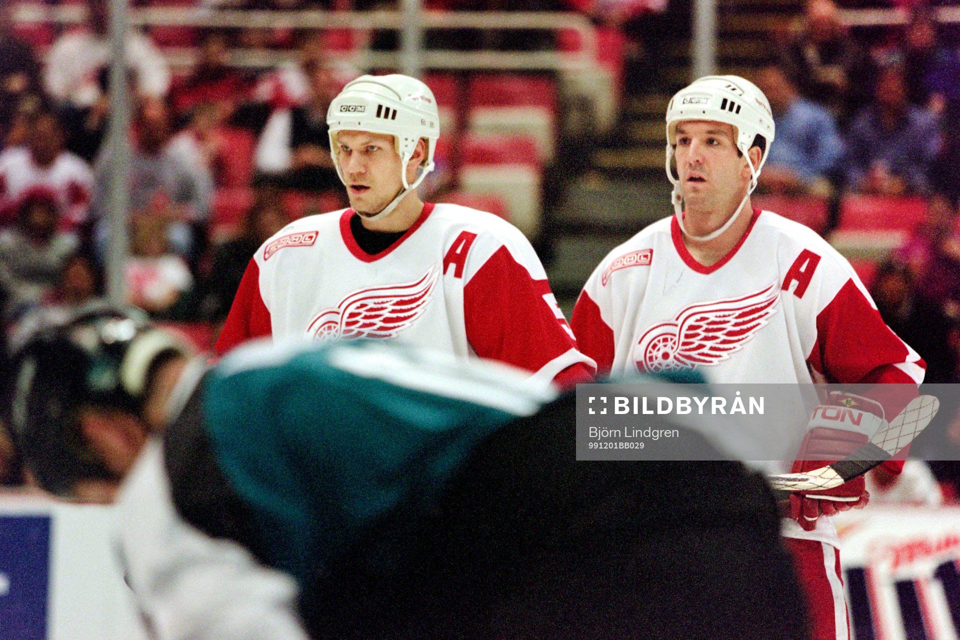 Nicklas Lidström och Brendan Shanahan Detroit Red Wings