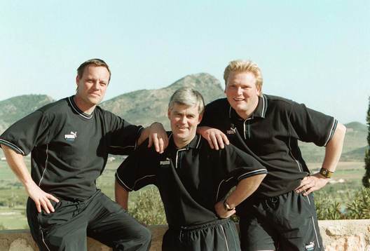 Hans Carell, Nanne Bergstrand och Jörgen Lennartsson,