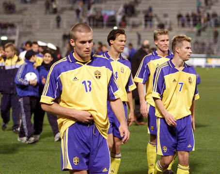Olof Mellberg, Joachim Björklund, Johan Mjällby och