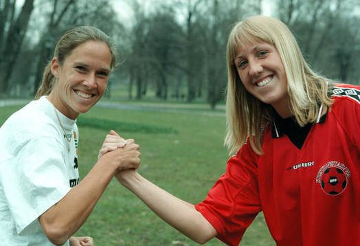 Linda Fagerström, Hammarby och Sara Johansson, Kristianstad/Wä.