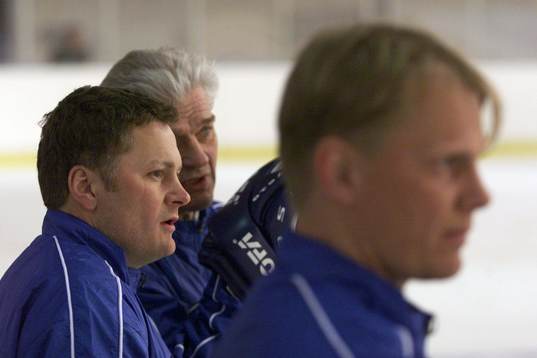 Stephan Lundh, Hardy Nilsson och Niklas Wikegård, tränare