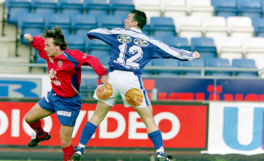 Helsingborgs Stig Johansen mot Sundsvalls Mats Barkemo