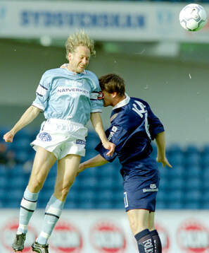 Malmös Niclas Kindvall i nickduell mot Umeås Björn