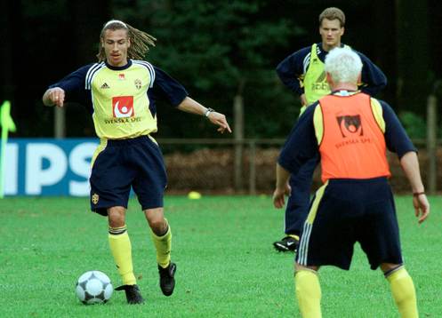  Henrik Larsson, Jörgen Pettersson och Gary Sundgren.