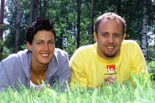 Therese Alshammar och Lars Frölander - två