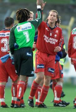 Eddie Gustafsson och Fredrik Bild, Norrköping jublar