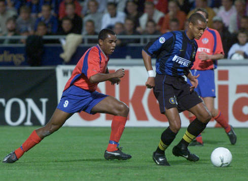  Matteo Ferrari, Inter och Alvaro Santos, Helsingborg