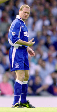 Evertons Paul Gascoigne