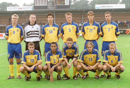 Övre raden fr. v. Andreas Dahl, Per Fahlman, Gabriel