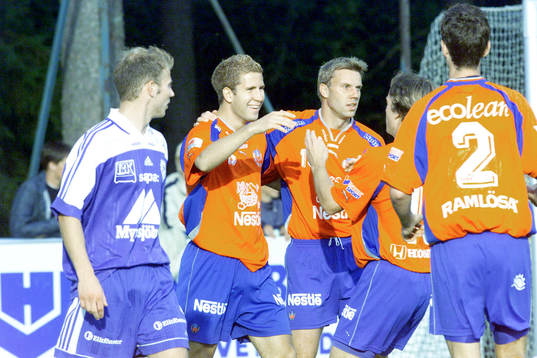 Mattias Lindström, Helsingborg gratuleras av bl a Hans