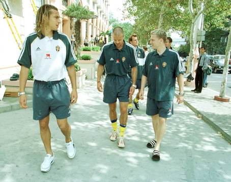 Henrik Larsson, Roland Nilsson, Karl Corneliusson och