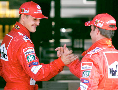 Michael Schumacher och Rubens Barrichello