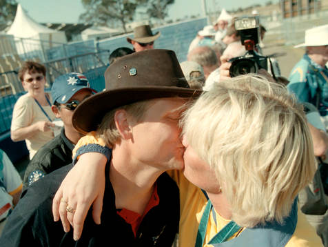 Pia Hansen (Guld) och Maken Rudolf Hansen (Kyss, Puss)