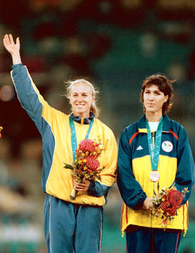 Kajsa Bergqvist och Oana Manuela Pantelimon, Brons