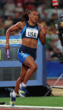 OS, Friidrott, 4 x 100 meter, Marion Jones, USA