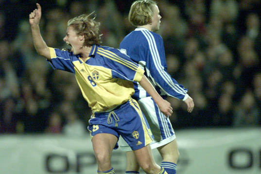 Tina Nordlund, Sverige gör 1-0 för Sverige