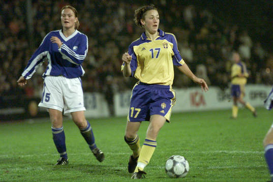Fotboll, VM-kval, damer, Sverige - Finland
