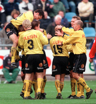 Jubel bland Elfsborgsspelarna