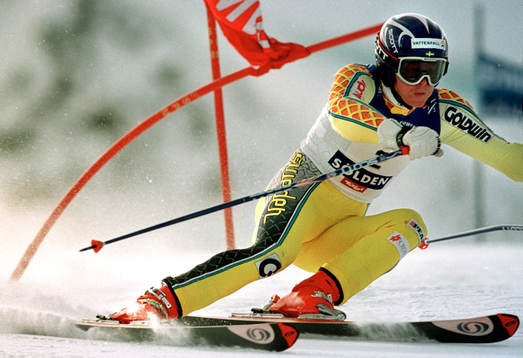 Fredrik Nyberg slutade trea i herrarnas storslalom