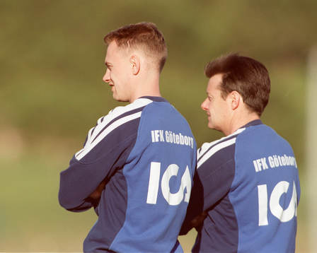Jonas Olsson och Stefan Lundin, tränare Göteborg