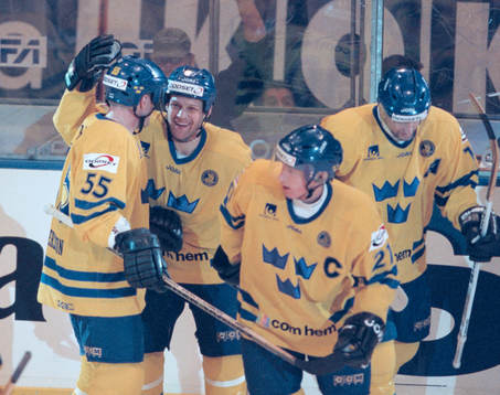 Andreas Johansson, Sverige gratuleras. (Jubel)