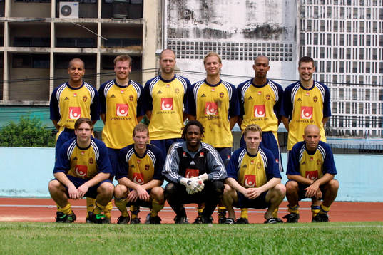 Bakre raden fr v. Kleber Saarenpää, Magnus Svensson,